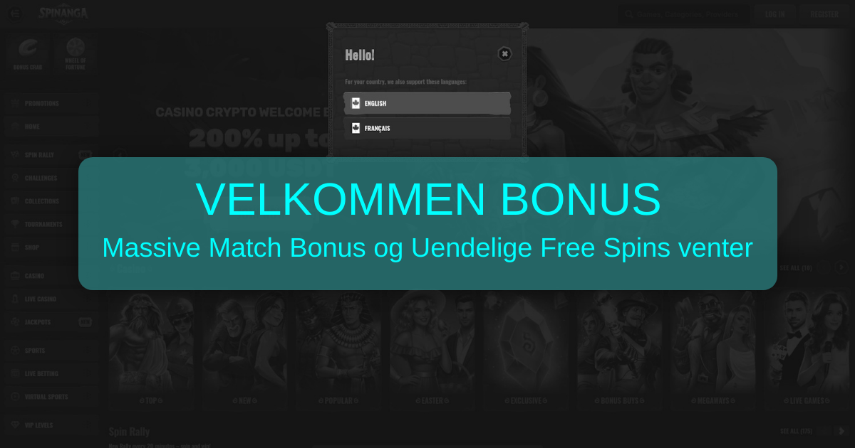 Spinanga Casino Danmark